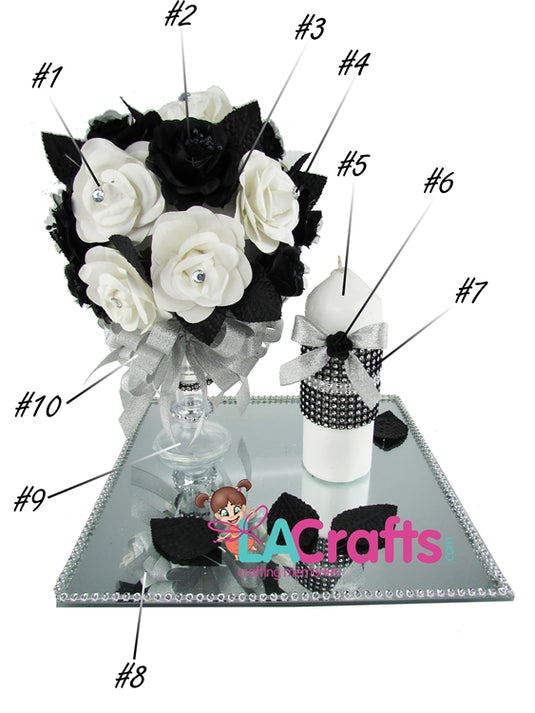 Idea de centro de mesa de boda #WC010