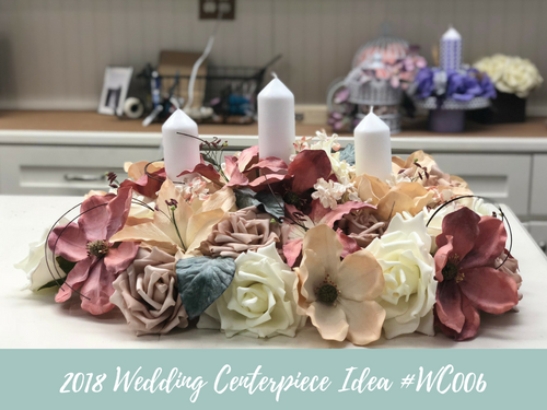 Idea de centro de mesa de boda #WC006 