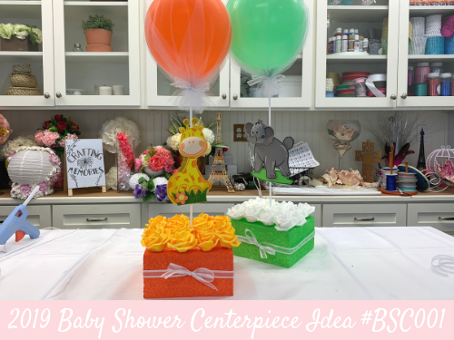 Idea de centro de mesa para baby shower #BSC001 