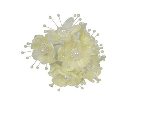 Load image into Gallery viewer, Satin Pearl Flowers (72 Pcs)
