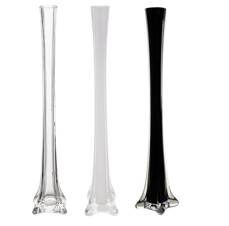 Load image into Gallery viewer, 20&quot; Glass Eiffel Tower Vases (12 PACK)
