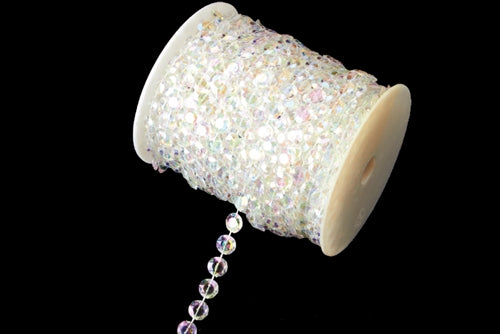 11mm Iridescent FLAT Bead Rolls (99 FT)