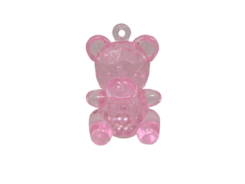 1" Small Clear Baby Shower Bear (12 Pcs)