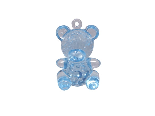 1.5" Medium Clear Baby Shower Bear (12 Pcs)