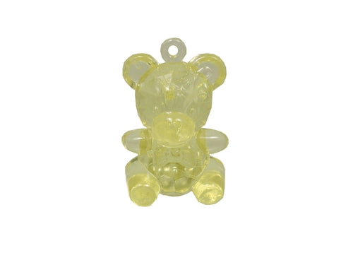 1.5" Medium Clear Baby Shower Bear (12 Pcs)