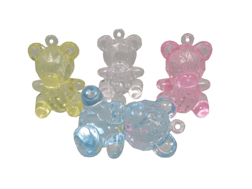 Oso de baby shower transparente mediano de 1.5