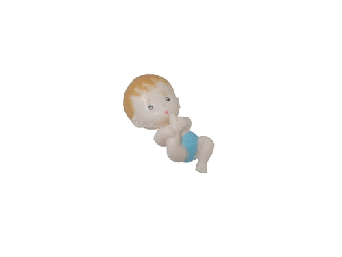 Bebé acostado de plástico pequeño de 2.25" (12)