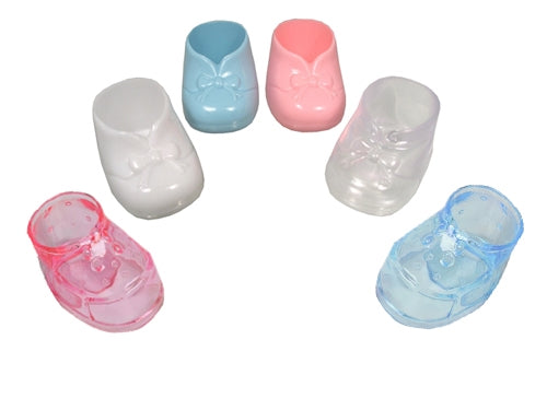 3" Medium Baby Shower Booties (12 Pcs)