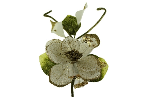 LIQUIDACIÓN - Flor de magnolia súper brillante de 16" con lirio de cala (1)