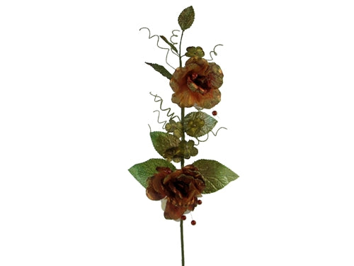 LIQUIDACIÓN - Super Sparkle Rose Flower de 28" con spray perlado (1)