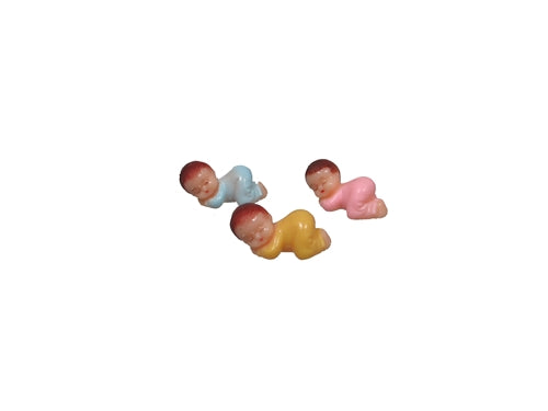 1" X-Small Plastic Sleeping Baby Figurines (12 Pcs)