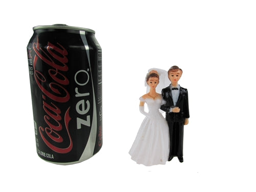 Load image into Gallery viewer, 3.5&quot; Plastic Wedding Couple Figurines (12 Pcs)

