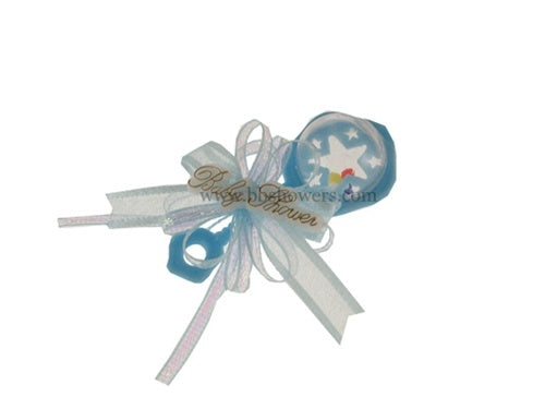 2.75" Medium Clear Baby Shower Rattles (12 Pcs)