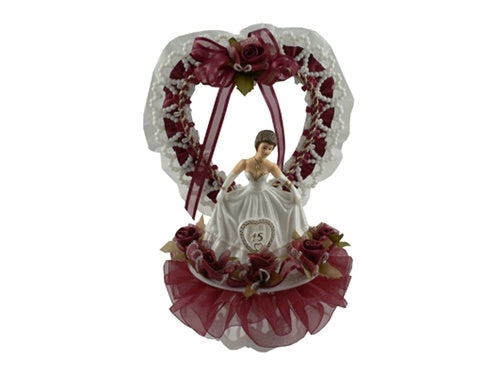 4.5" Medium Plastic Quinceanera Doll (12 Pcs)