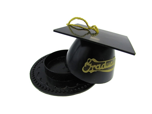 Caja plástica para sombreros de graduación de 3.5" (12)