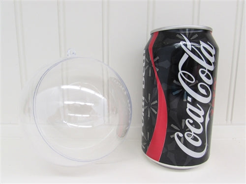 Load image into Gallery viewer, 100mm Clear Plastic Fillable Ornament Balls (12 Pack)
