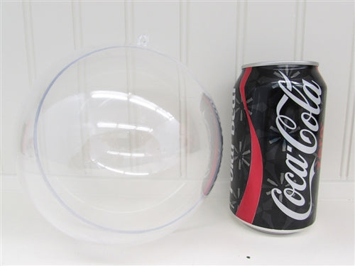Bolas decorativas rellenables de plástico transparente de 133 mm (6)