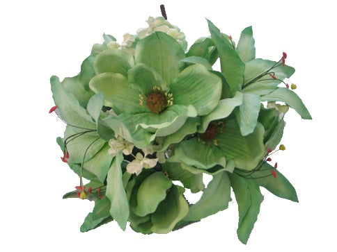 Load image into Gallery viewer, 20&quot; Latex Magnolia &amp; Lily Flower Bunch (1 Pc)
