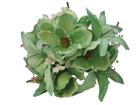 20" Latex Magnolia & Lily Flower Bunch (1 Pc)