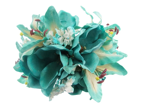 Load image into Gallery viewer, 20&quot; Latex Magnolia &amp; Lily Flower Bunch (1 Pc)
