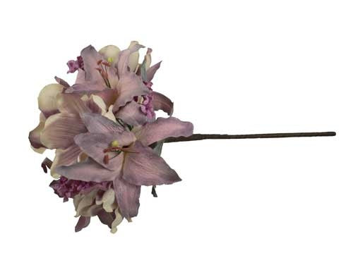 Ramo de flores de magnolia y lirio de látex de 20