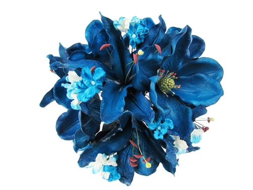 Load image into Gallery viewer, 20&quot; Latex Magnolia &amp; Lily Flower Bunch (1 Pc)
