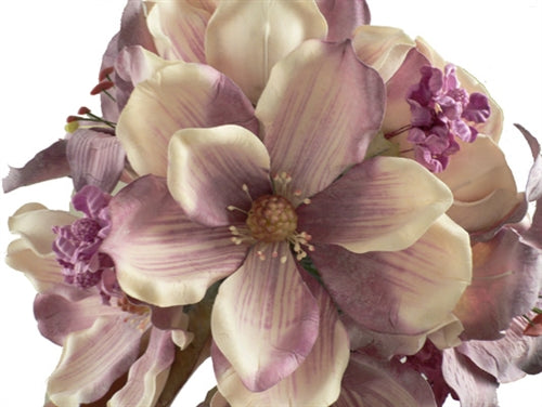Load image into Gallery viewer, 20&quot; Latex Magnolia &amp; Lily Flower Bunch (1 Pc)
