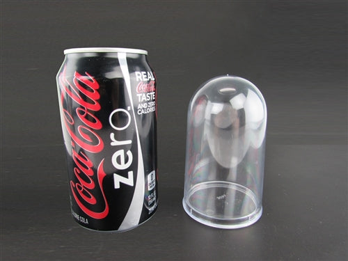 Cúpula de plástico transparente de 4" con base (12)