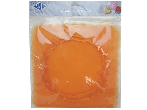 LIQUIDACIÓN - Bolsas de organza de 9" con bordes ondulados y lazo de cinta (12 piezas)