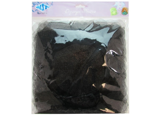 LIQUIDACIÓN - Bolsas de organza de 9" con bordes ondulados y lazo de cinta (12 piezas)