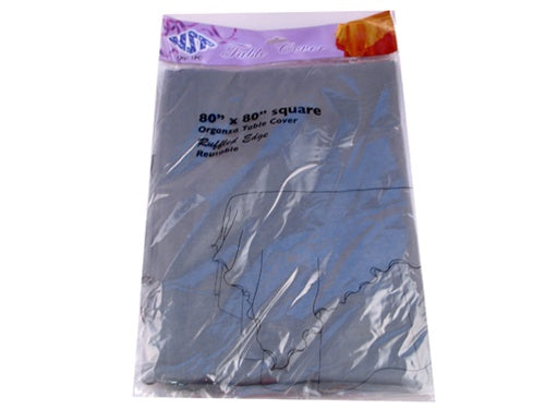 Load image into Gallery viewer, 80&quot; x 80&quot; Organza Table Cover Overlays (1 Pc)
