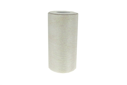 Load image into Gallery viewer, 6&quot; Sparkling STRIPED Glitter Organza Rolls (25 Yards)
