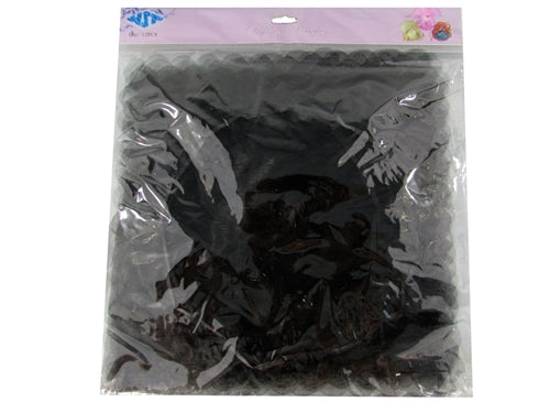 CLEARANCE - 12" Organza Pouches w/ Wave Edges & Ribbon Tie (12 Pcs)