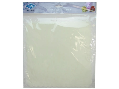 LIQUIDACIÓN - Envoltura de organza de 9" con bordes ondulados (25 piezas)