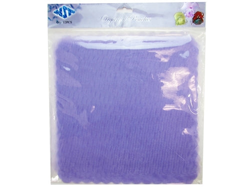 LIQUIDACIÓN - Envoltura de organza de 9" con bordes ondulados (25 piezas)