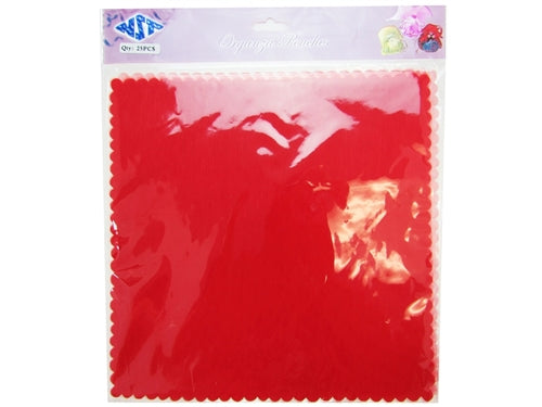 LIQUIDACIÓN - Envoltura de organza de 9" con bordes ondulados (25 piezas)