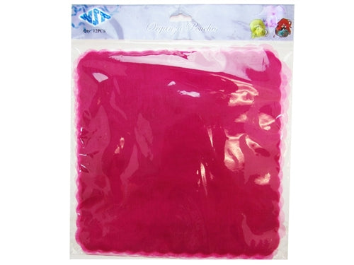 LIQUIDACIÓN - Envoltura de organza de 9" con bordes ondulados (25 piezas)