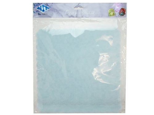 LIQUIDACIÓN - Envoltura de organza de 9" con bordes ondulados (25 piezas)