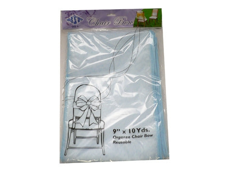 Load image into Gallery viewer, Organza Chair Bow Ties - 9&quot; x 3yds (6 Pcs)
