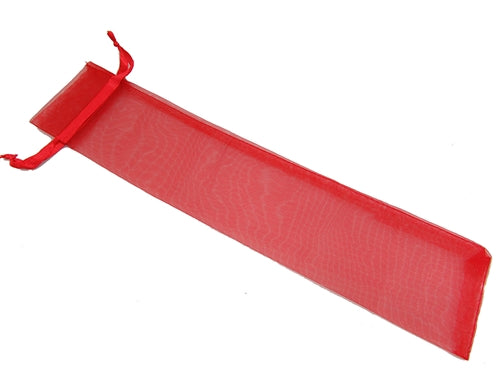 Load image into Gallery viewer, 2.5&quot; x 12&quot; Organza Pouches (12 Pcs) - Great for Invitation Tubes and Fans
