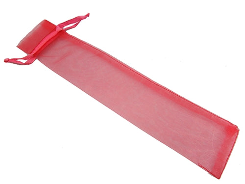 Load image into Gallery viewer, 2.5&quot; x 12&quot; Organza Pouches (12 Pcs) - Great for Invitation Tubes and Fans
