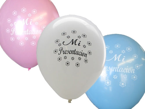 12" Mi Presentacion Balloons (72 Pcs)