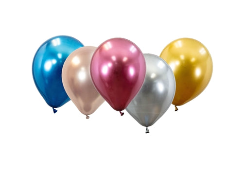 5" Chrome Color Balloons (50 Pcs)