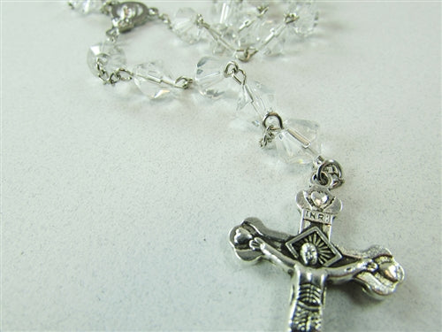 Load image into Gallery viewer, 17&quot; Real Sized Glass Diamond Rosary #4376 (1 Pc)
