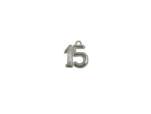 Miniature "15" Charm Sign (12 Pcs)