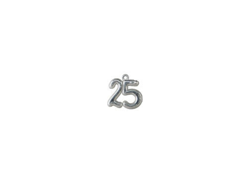 Miniature "25" Charm Sign (12 Pcs)