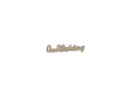 Miniature "Our Wedding" Charm Sign (12 Pcs)