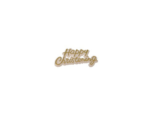 Miniature "Happy Christening" Charm Sign (12 Pcs)