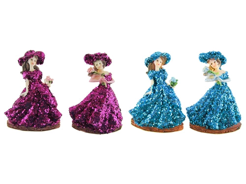 Load image into Gallery viewer, 4&quot; Quinceanera w/ Glitter Magnet Favor (12 Pcs)
