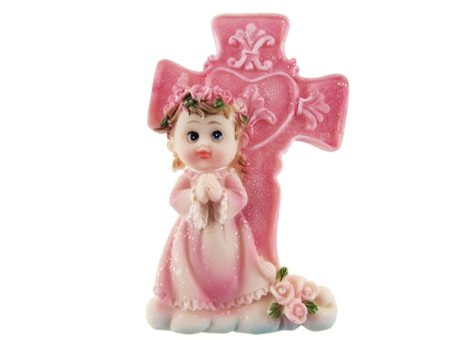 Load image into Gallery viewer, CLEARANCE - 3.75&quot; Praying Angel w/ Cross Magnet Favor (12 Pcs)
